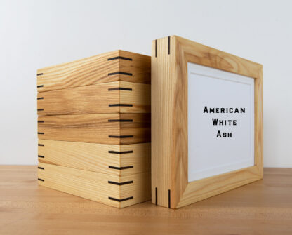 stack of American Ash wood frames, set of 6 for gallery wall