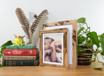 large and small ambrosia maple box frame with in lifestyle setting